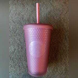 New Starbucks Vibrant Pink 16 Ounce Soft Touch Cup